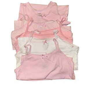 Girls Pink and White Camisole Set Size 8